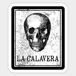 La Calavera Loteria Mexican Tarot Card Sticker